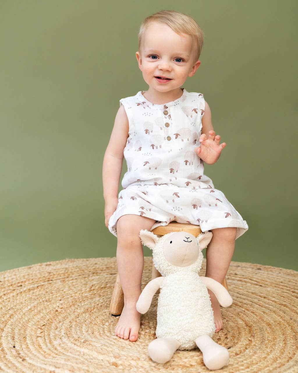 Image of Sheep Baby Top & Bottom